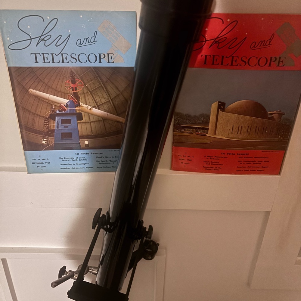 Sky & Telescope x 2 magazines.Sep 67 and April 68